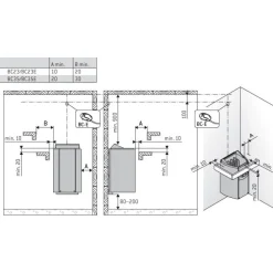 Sähkökiuas Harvia Vega Compact BC35 3,5 kW 2-4,5 m³ kiinteä ohjaus