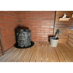 Sähkökiuas Mondex Tahko M 9,0 kW 8-15 m³ kiinteä ohjaus musta