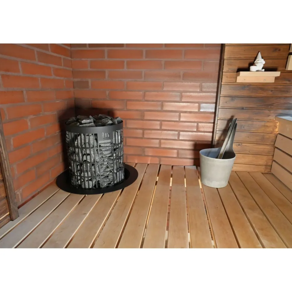 Sähkökiuas Mondex Tahko M 9,0 kW 8-15 m³ kiinteä ohjaus musta