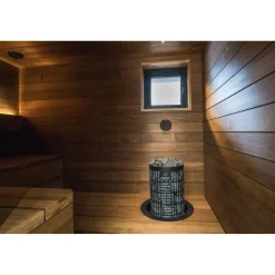 Sähkökiuas Mondex Tahko M 9,0 kW 8-15 m³ kiinteä ohjaus musta