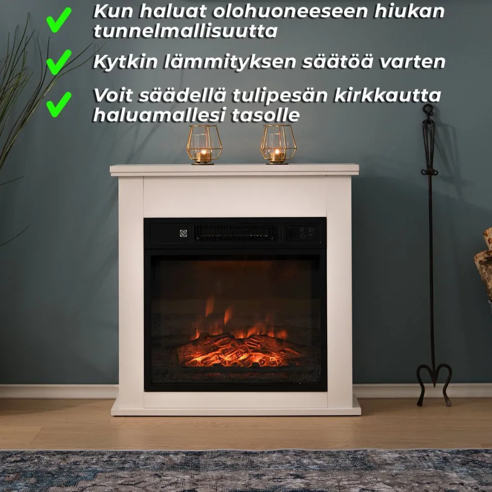 Sähkötakka Lykke S 2000 W valkoinen