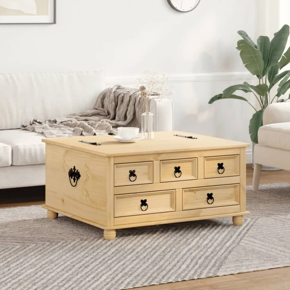 Säilytyslaatikko Corona 90x78x45 cm täysi mänty (02770)