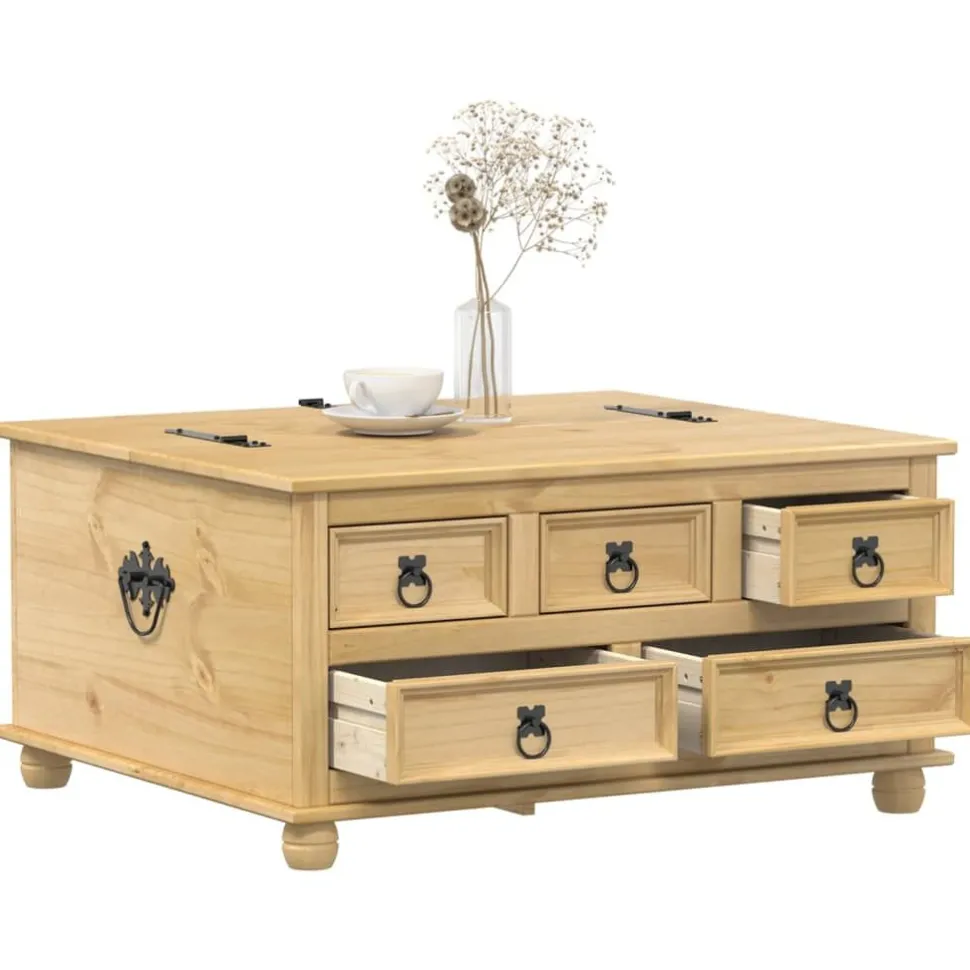 Säilytyslaatikko Corona 90x78x45 cm täysi mänty (02770)