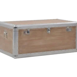 Säilytyslaatikko täysi kuusipuu 91x52x40 cm ruskea