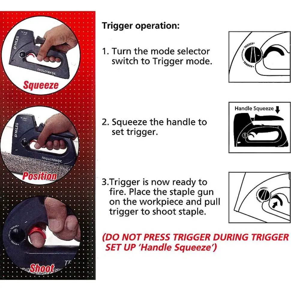 Sinkiläpistooli Miles TP-5661/T Trigger Shot