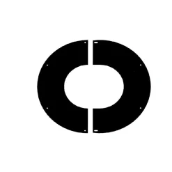 Sisäkaton peitelevy Jeremias, musta, 0-15 astetta, Ø130 mm