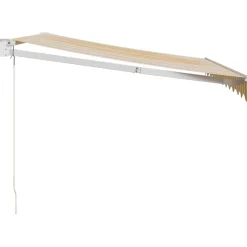 Sisäänkelattava markiisi keltavalk. 3,5x2,5 m kangas/alumiini