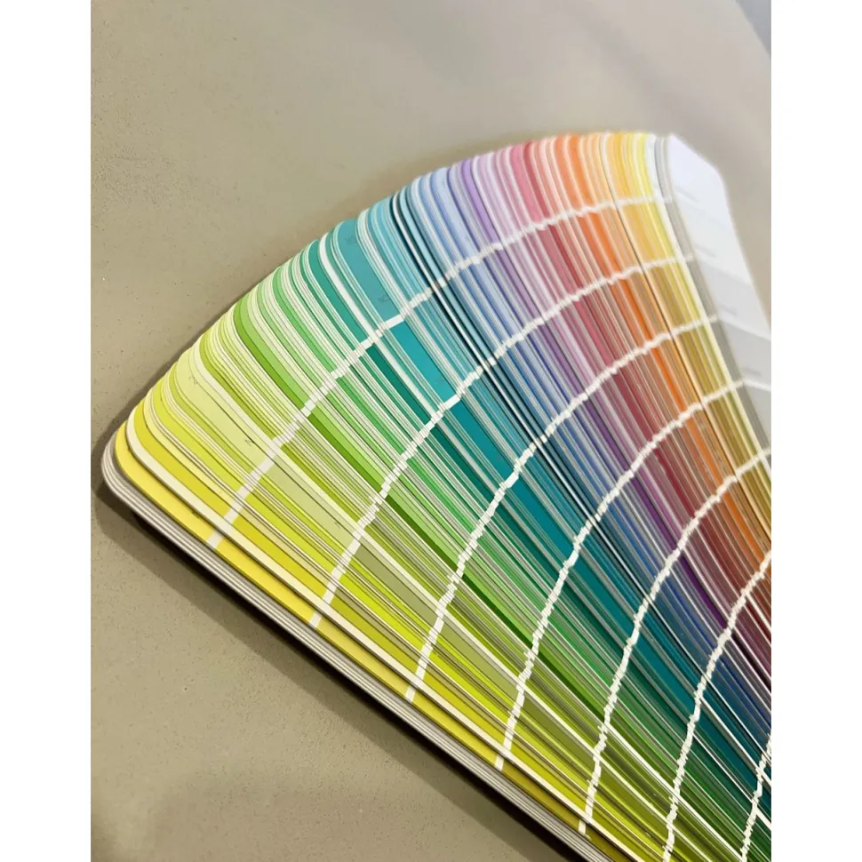 Sisustuslaasti Dekofloor Concret kuivan tilan lattiaan eri värejä