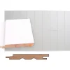 Sisustuspaneeli Maler STS-3 PN 14x120x2100mm Sj mänty ympäripontattu maalattu valkoinen