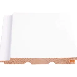 Sisustuspaneeli Maler STS-3 PN 14x145x2100mm Sj mänty ympäripontattu maalattu valkoinen