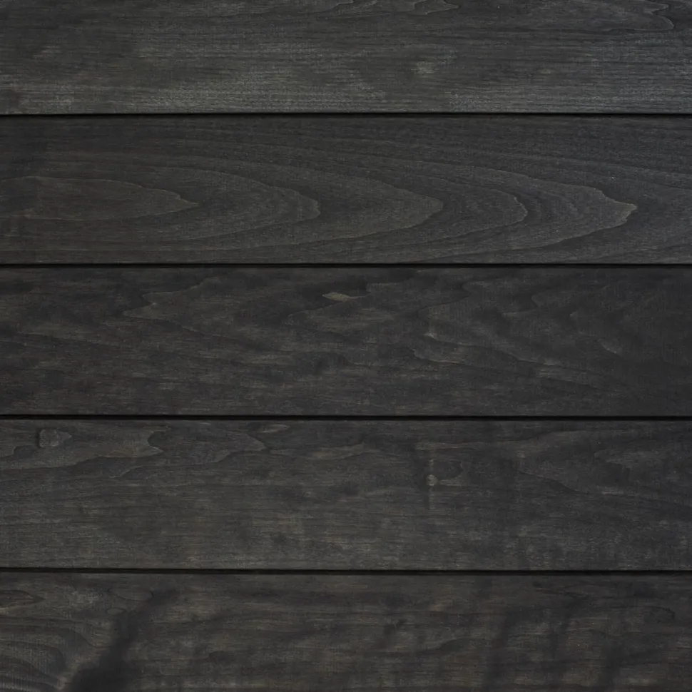 Sisustus-/saunapaneeli Siparila Kuulas Kaamos 15x120x3000 mm haapa STS kuultava musta