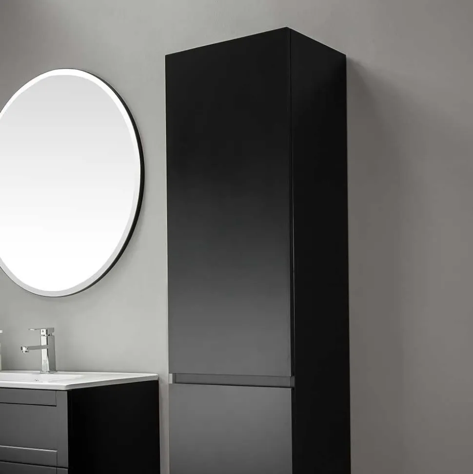 Sivukaappi Bathlife Eufori 450x1500x350mm musta