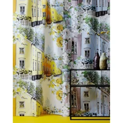 Sivuverho Vallila Kotikulmat 140x250 cm sininen