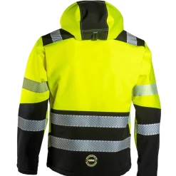 Softshell-takki Dimex 6099 huomioväri stretch tuulenpitävä vettähylkivä