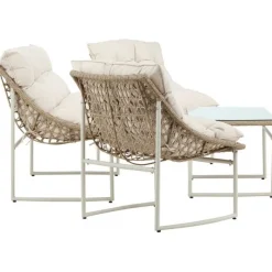 Sohvaryhmä Venture Home Tina, 2-istuttava sohva + 2 lepotuolia + sohvapöytä, beige