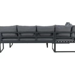 Sohvaryhmä Venture Home Zingaro, 5-istuttava kulmasohva + sohvapöytä, musta/harmaa