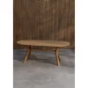 Soikea ruokapöytä Venture Home Kenya, 200x100cm, luonnollinen tiikki
