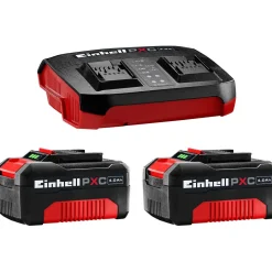 Starttipakkaus Einhell PXC 18V 2x40Ah + tuplalaturi