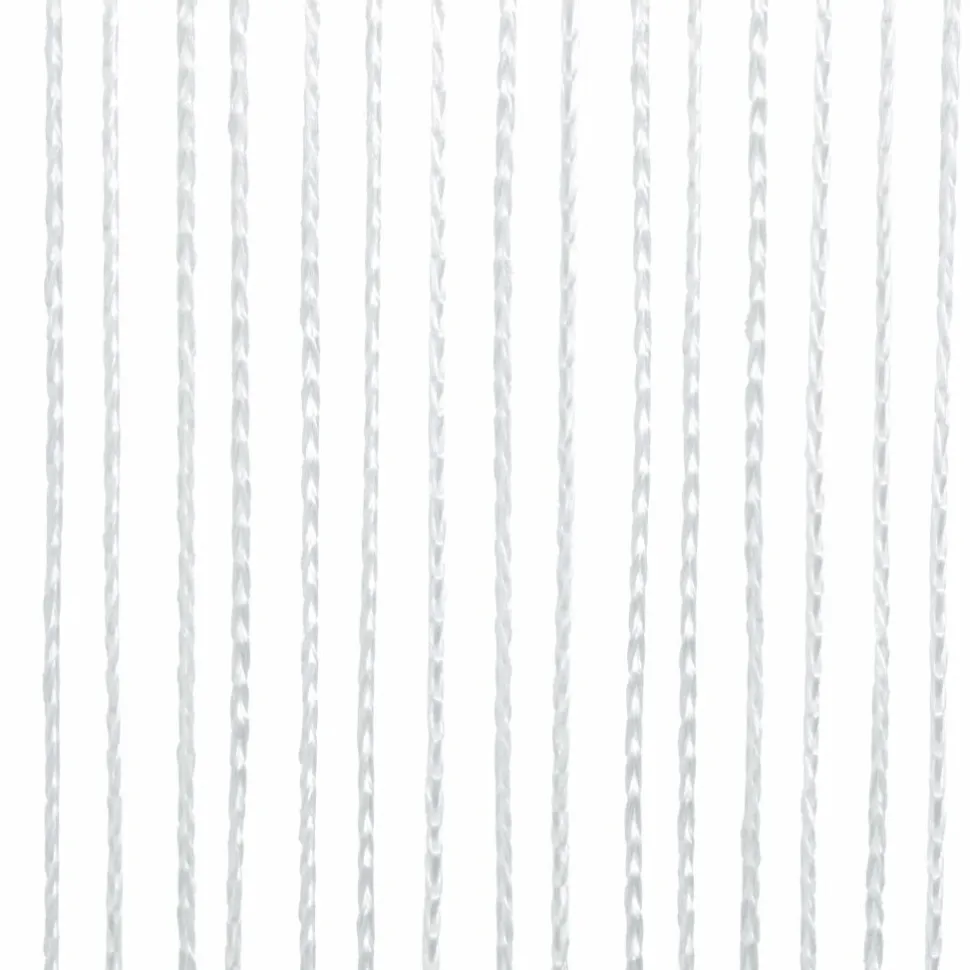 String-verhot 2 kpl 100x250 cm valkoinen