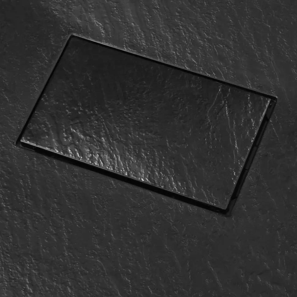 Suihkualusta 90x80 cm SMC musta