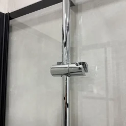 Suihkukaappi Bathlife Betrakta, 80x80cm, suora, kirkas lasi, musta kehys