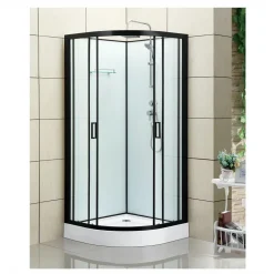 Suihkukaappi Bathlife Kyffe 900x900 mm musta