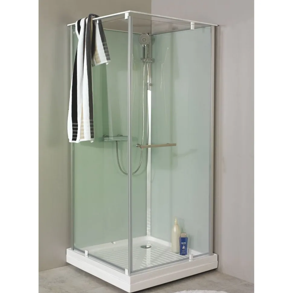 Suihkukaappi Noro Ocean 90C 900x900 mm valkoinen lasi