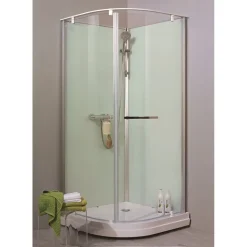 Suihkukaappi Noro Ocean 90R 900x900 mm valkoinen lasi