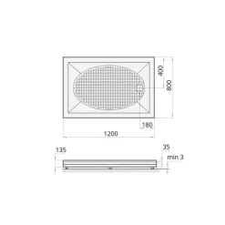 Suihkukulman allas Interia S0019-SET kivimassa 120x80cm valkoinen