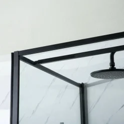 Suihkunurkka Bathlife Profil, 700-1000mm, musta, eri kokoja