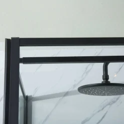 Suihkunurkka Bathlife Profil seinä 700 mm ovi 1000 mm musta kehys