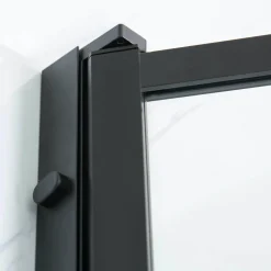 Suihkunurkka Bathlife Profil 900x1000 mm kaksi ovea musta kehys
