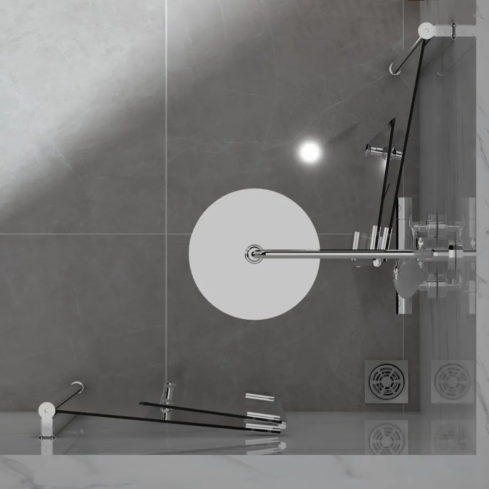 Suihkunurkka Bathlife Vikbar eri kokoja