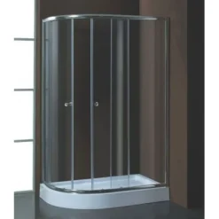 Suihkunurkkaus Harma DN038 ja Suihkuallas 120x85x195cm kirkas lasi