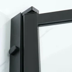 Suihkuovi Bathlife Profil 900x2000 mm kirkas lasi musta