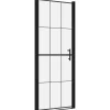 Suihkuovi karkaistu lasi 91x195cm musta