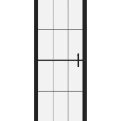 Suihkuovi karkaistu lasi 91x195cm musta