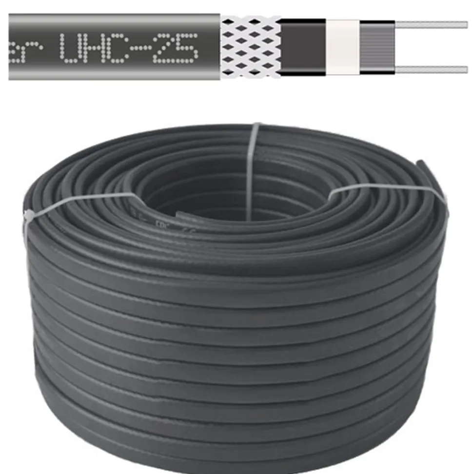 Sulanapitokaapeli itsesäätyvä Grand Meyer UHC‑25, 25 W/m, 100m, musta