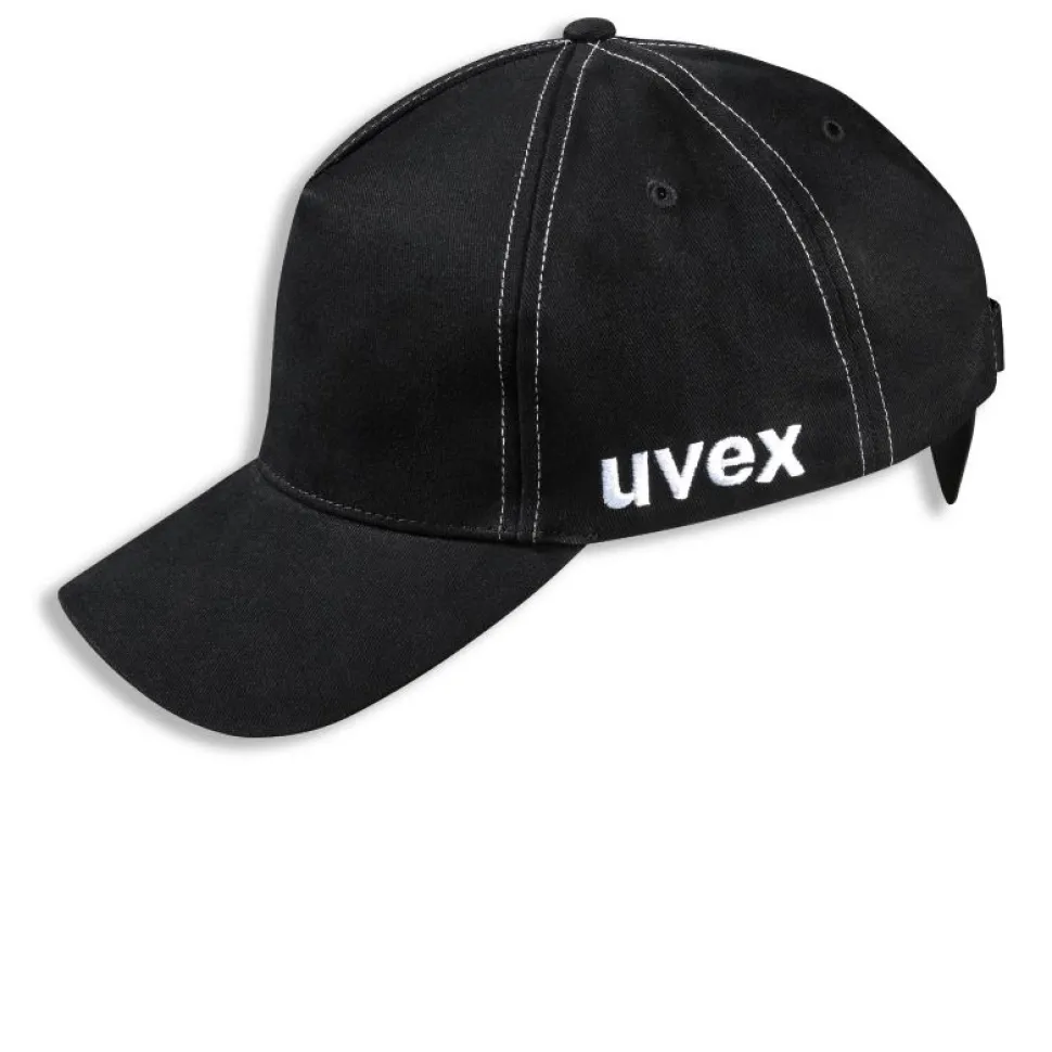 Suojalippalakki Uvex U-Cap Sport, pitkä lippa, musta, 60–63 cm