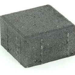 Suojatiekivi Rudus Kartanonoppa 80 138x138x80 mm sileä musta