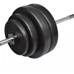 Suora painonnostotanko ja painot, 60kg