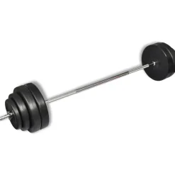 Suora painonnostotanko ja painot, 60kg