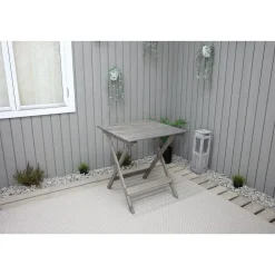 Taitettava puutarhapöytä Baltic Garden Wilma 65x65cm er värejä