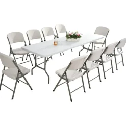 Taittopöytä AB Polar 74x74x180 cm teräsjalat