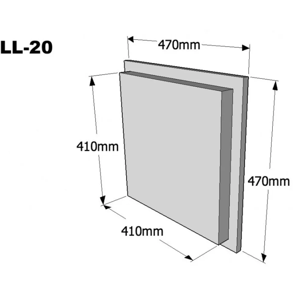 Takkaluukku Suora 470 x 470mm eri värivaihtoehtoja