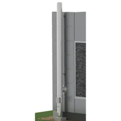 Takkapiippupaketti Jeremias Vision Ø150/3000 mm harmaa