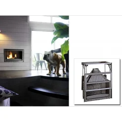 Takkasydän 900 Grande Vision, ylös avautuva luukku, 18 kW, 215 kg