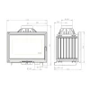 Takkasydän Invicta 700 Air control 9 kW 178 kg
