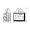 Takkasydän Invicta 800 Grande Angle 14 kW 162 kg