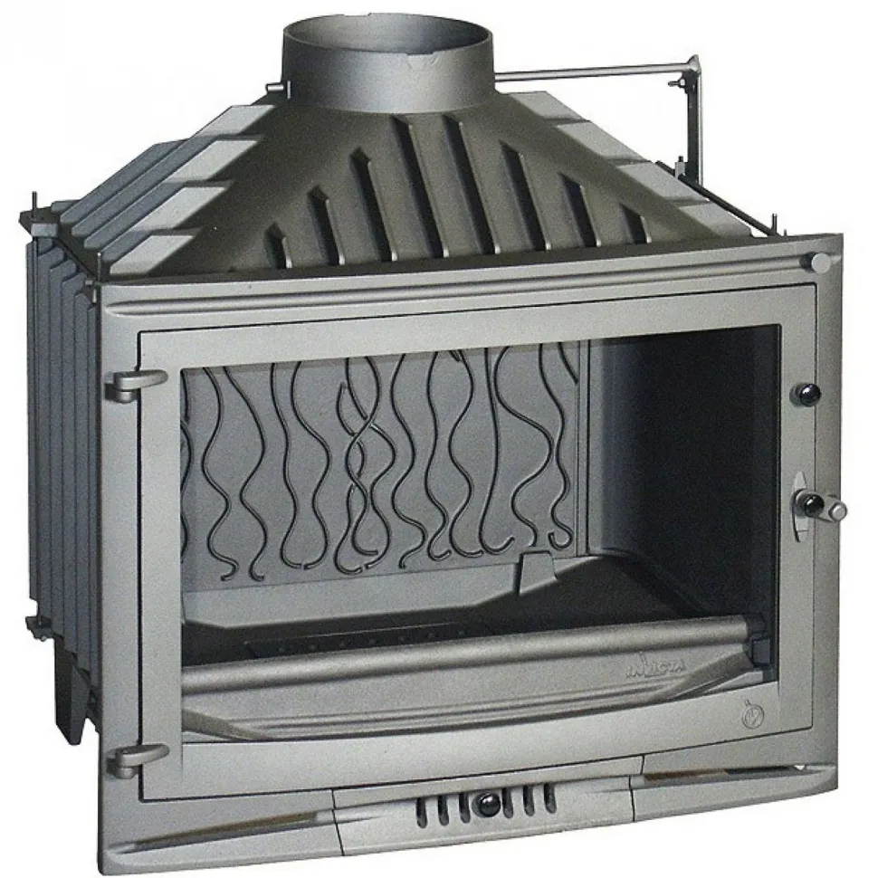 Takkasydän Selenic 700 hormiventtiilillä, 10 kW, harmaa/malmi, 125 kg